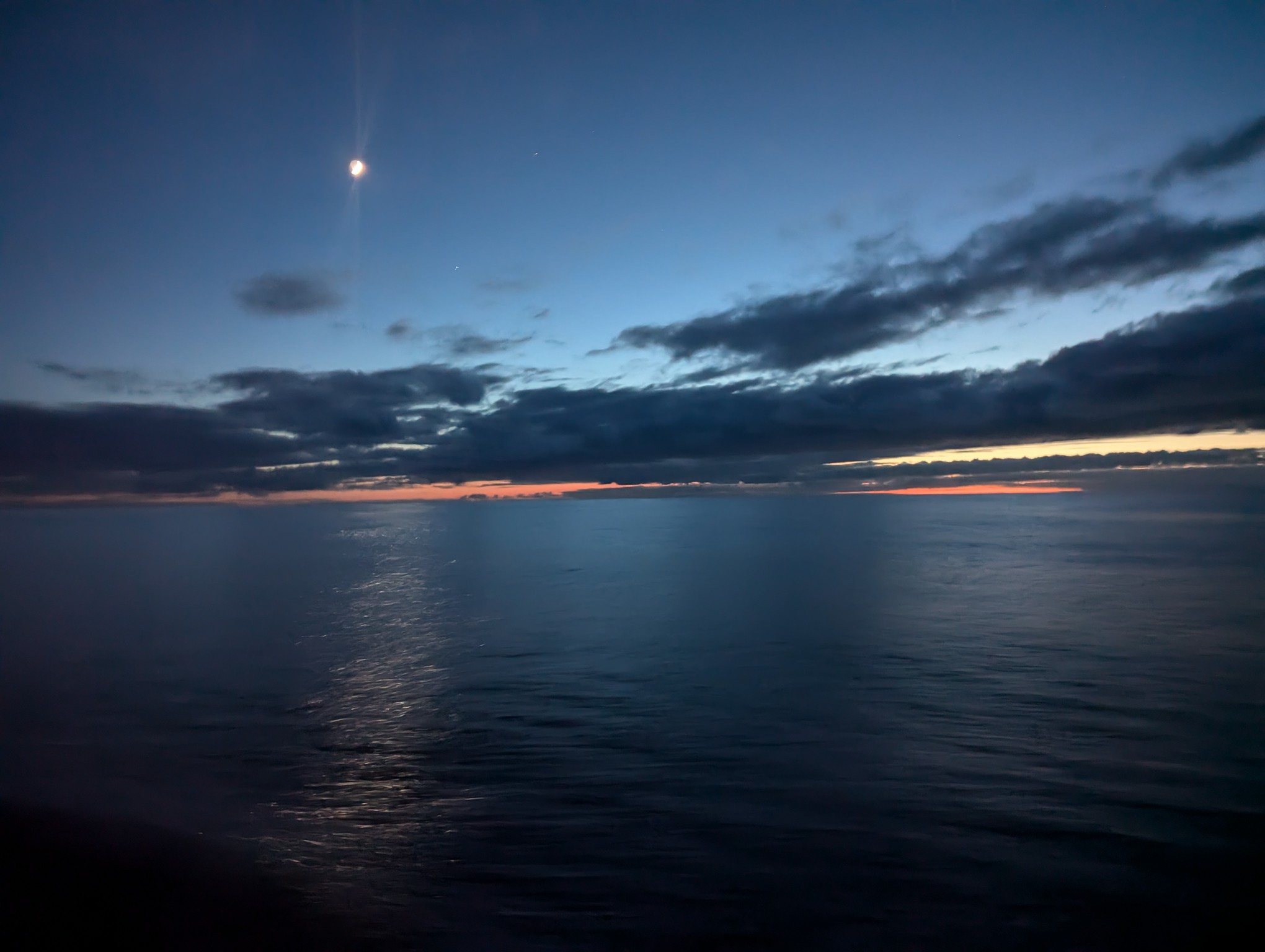 A flat dusk.